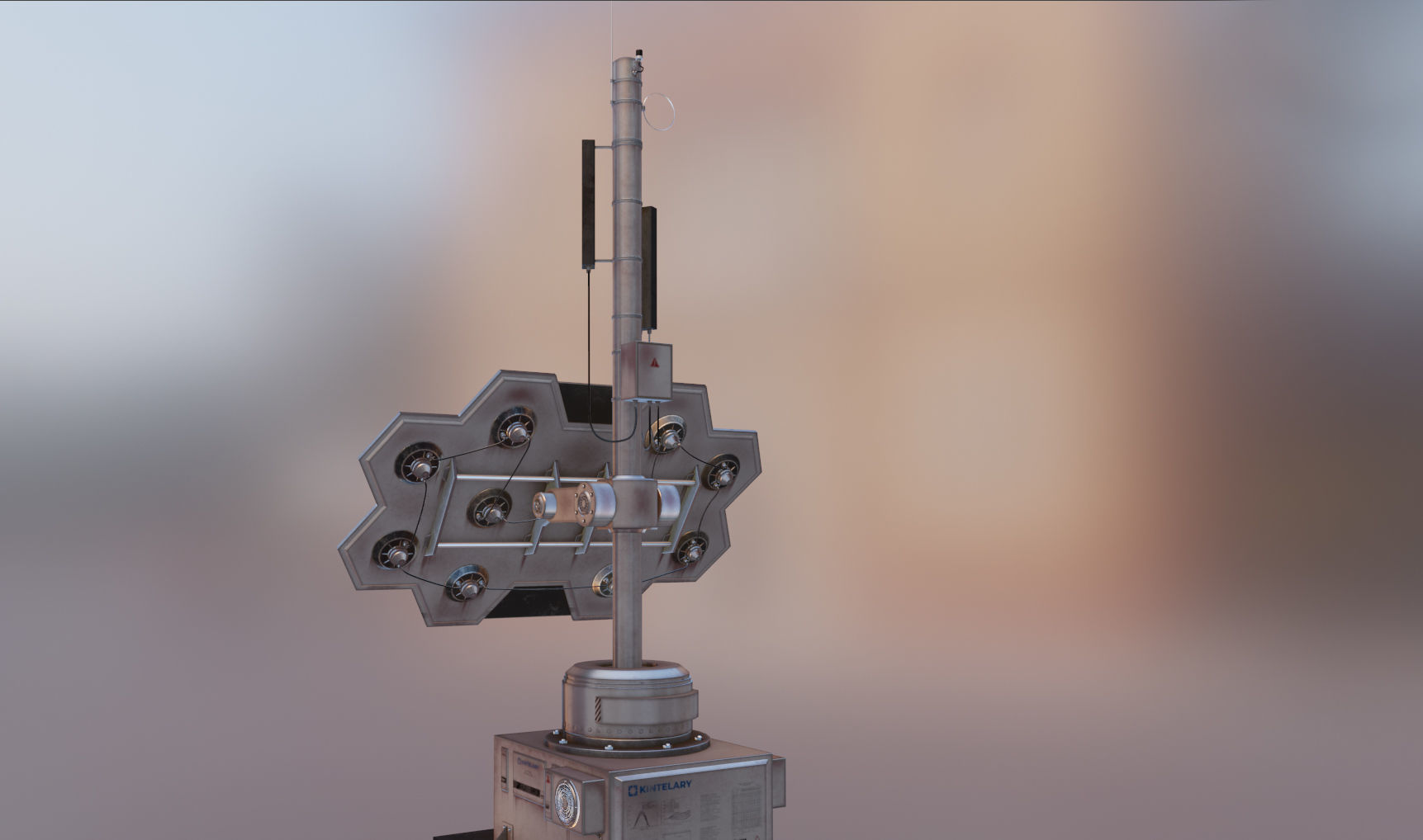 Space Craft Solar Panels Mars Colony Spaceship Collection Pack Low-poly 3D model_26