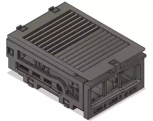 Custom designed case for Raspberry Pi 4 Model B