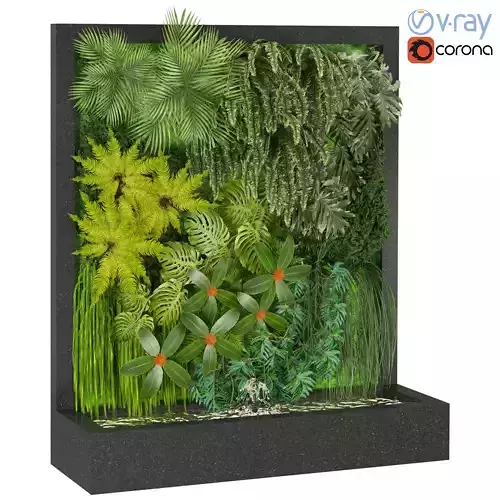 Vertical Garden 05 3D model