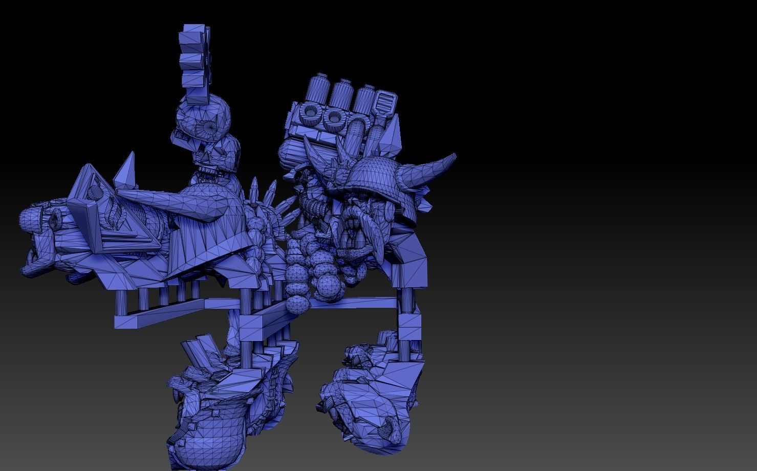 Orc Heads Megapack 3D print model_5