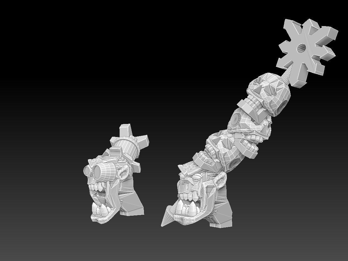 Orc Heads Megapack 3D print model_19