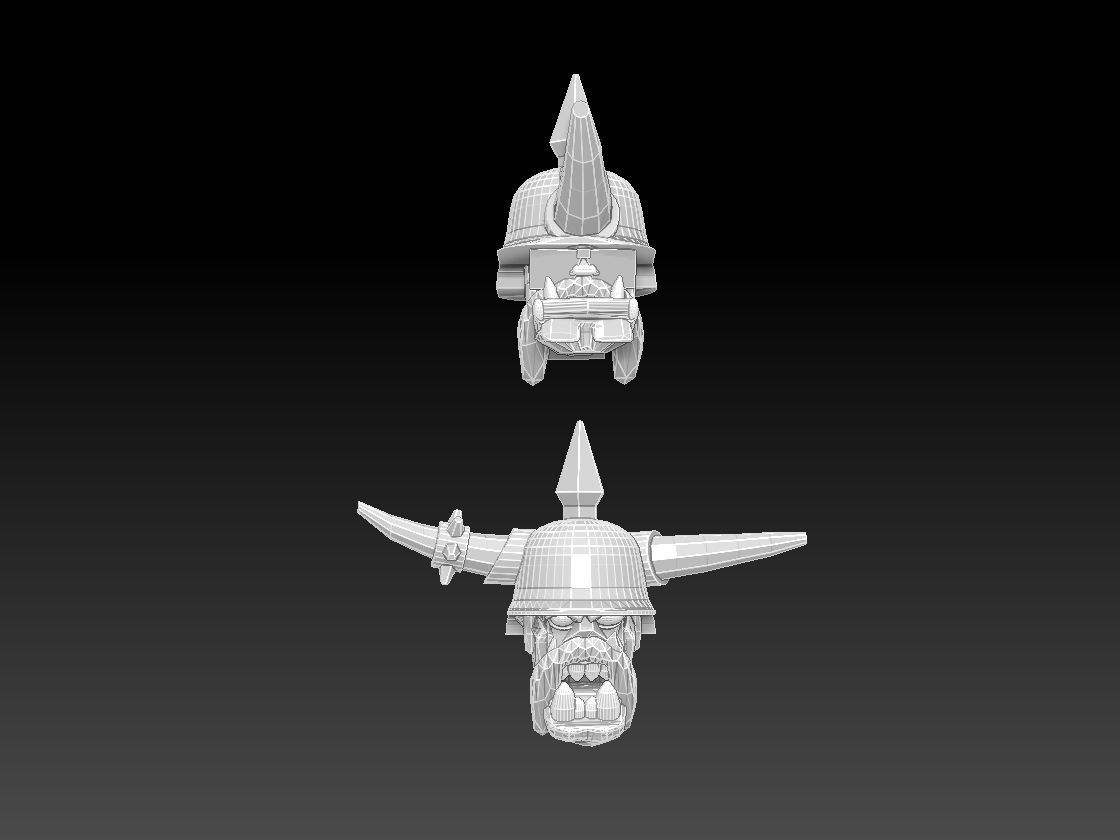 Orc Heads Megapack 3D print model_17