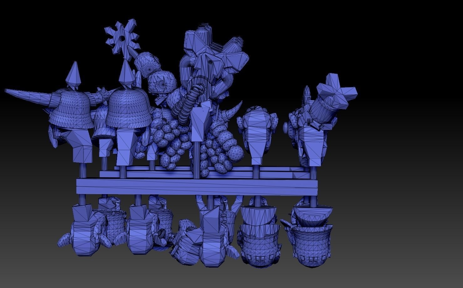 Orc Heads Megapack 3D print model_3