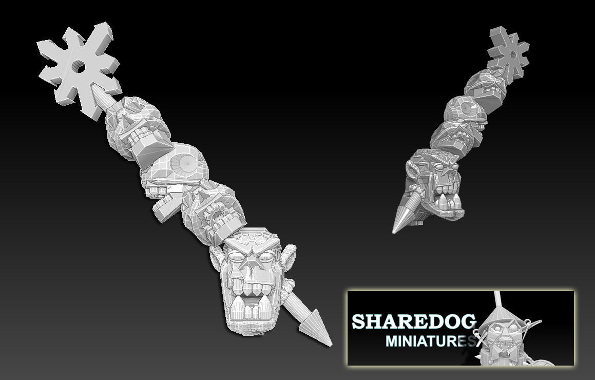 Orc Heads Megapack 3D print model_20