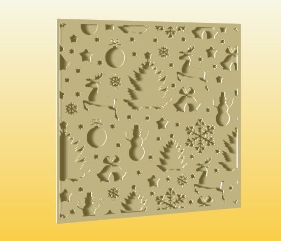 Christmas Stamps - Texture Set 3D print model_1