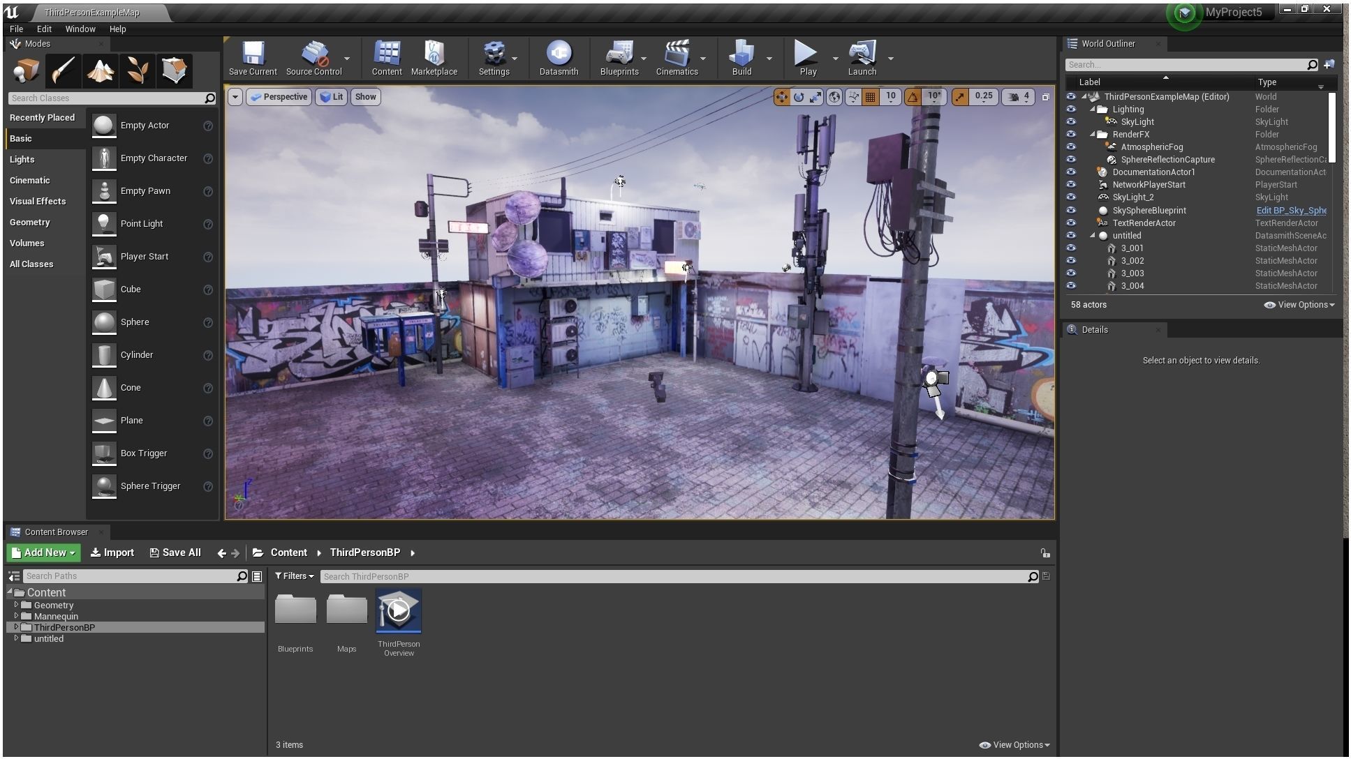 Cyberpunk Street Theme Low-poly 3D model_8