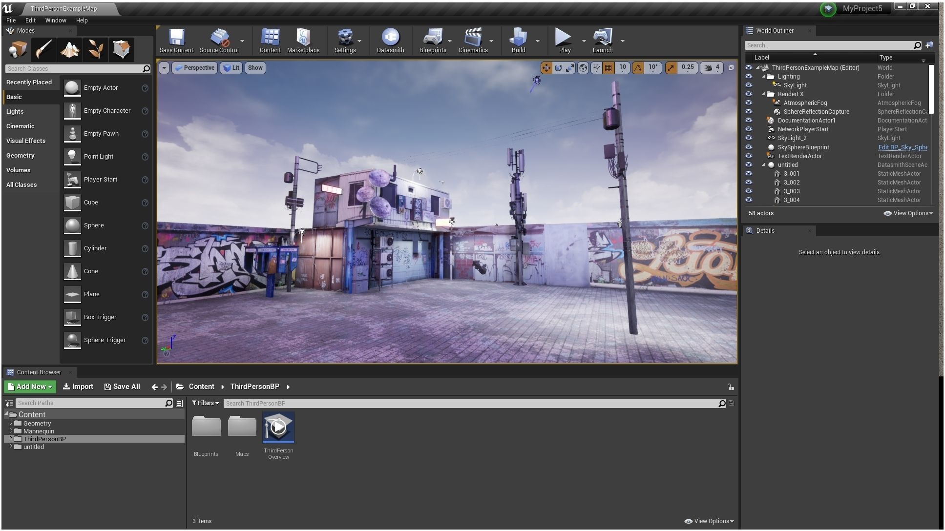 Cyberpunk Street Theme Low-poly 3D model_3