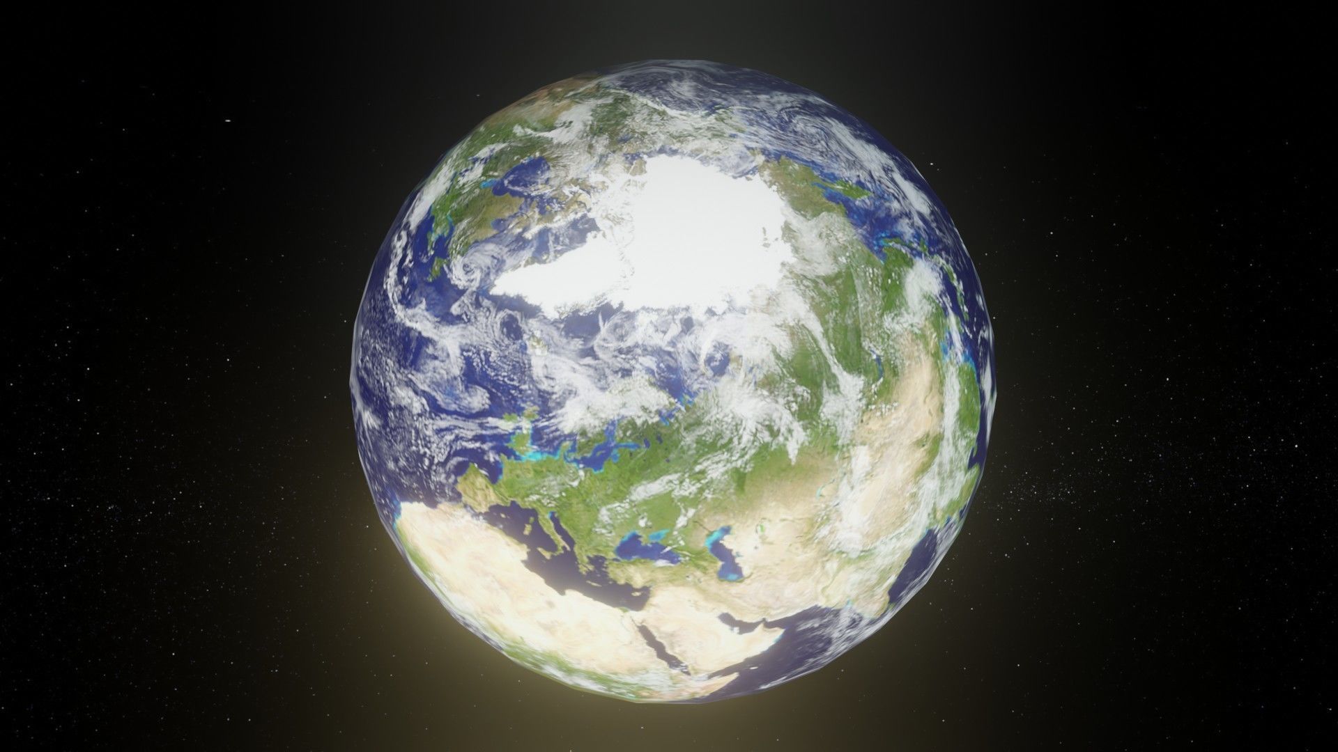Photorealistic Earth 2k Textures 3D Model Low-poly 3D model_8