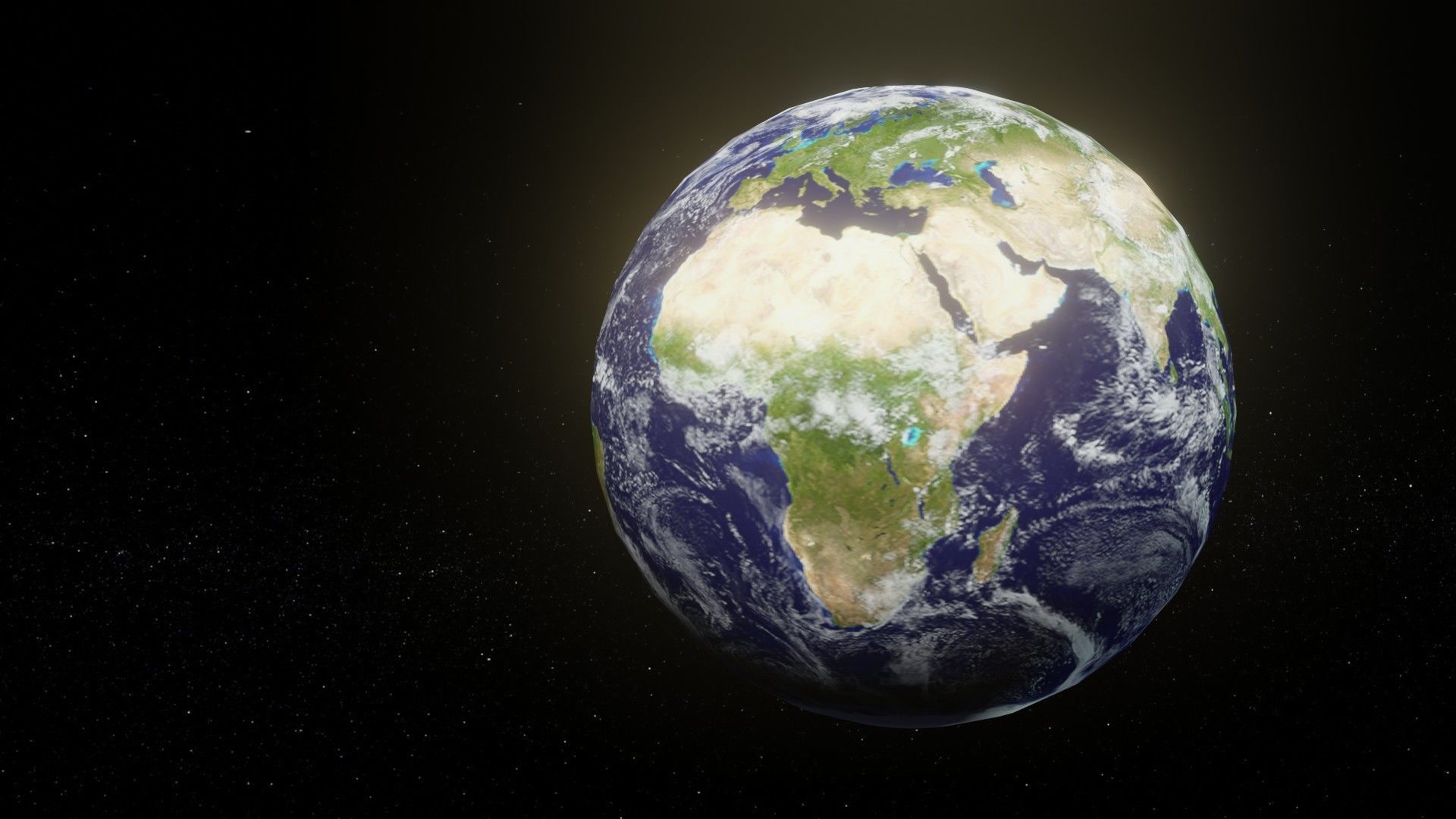 Photorealistic Earth 2k Textures 3D Model Low-poly 3D model_2