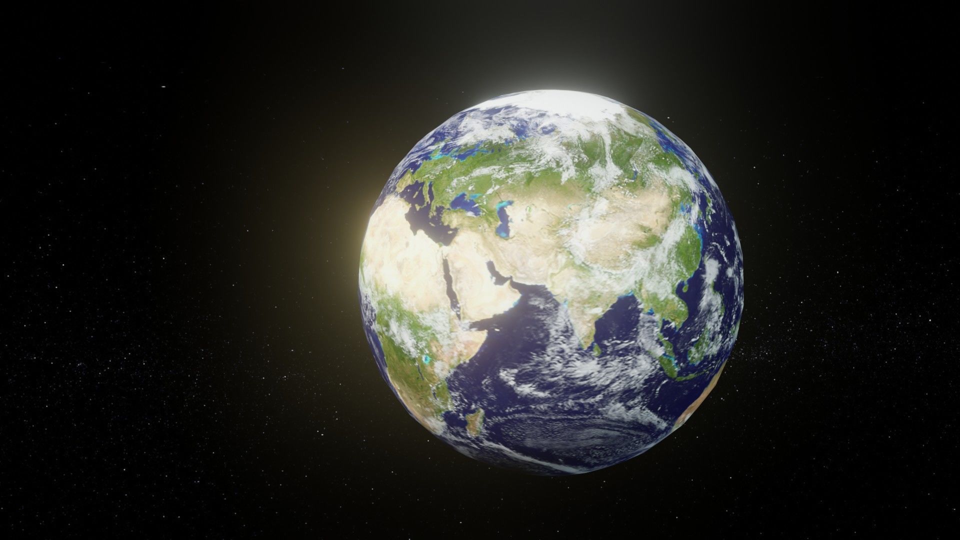 Photorealistic Earth 2k Textures 3D Model Low-poly 3D model_17