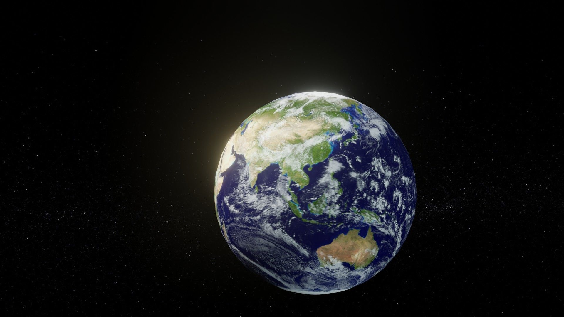 Photorealistic Earth 2k Textures 3D Model Low-poly 3D model_7
