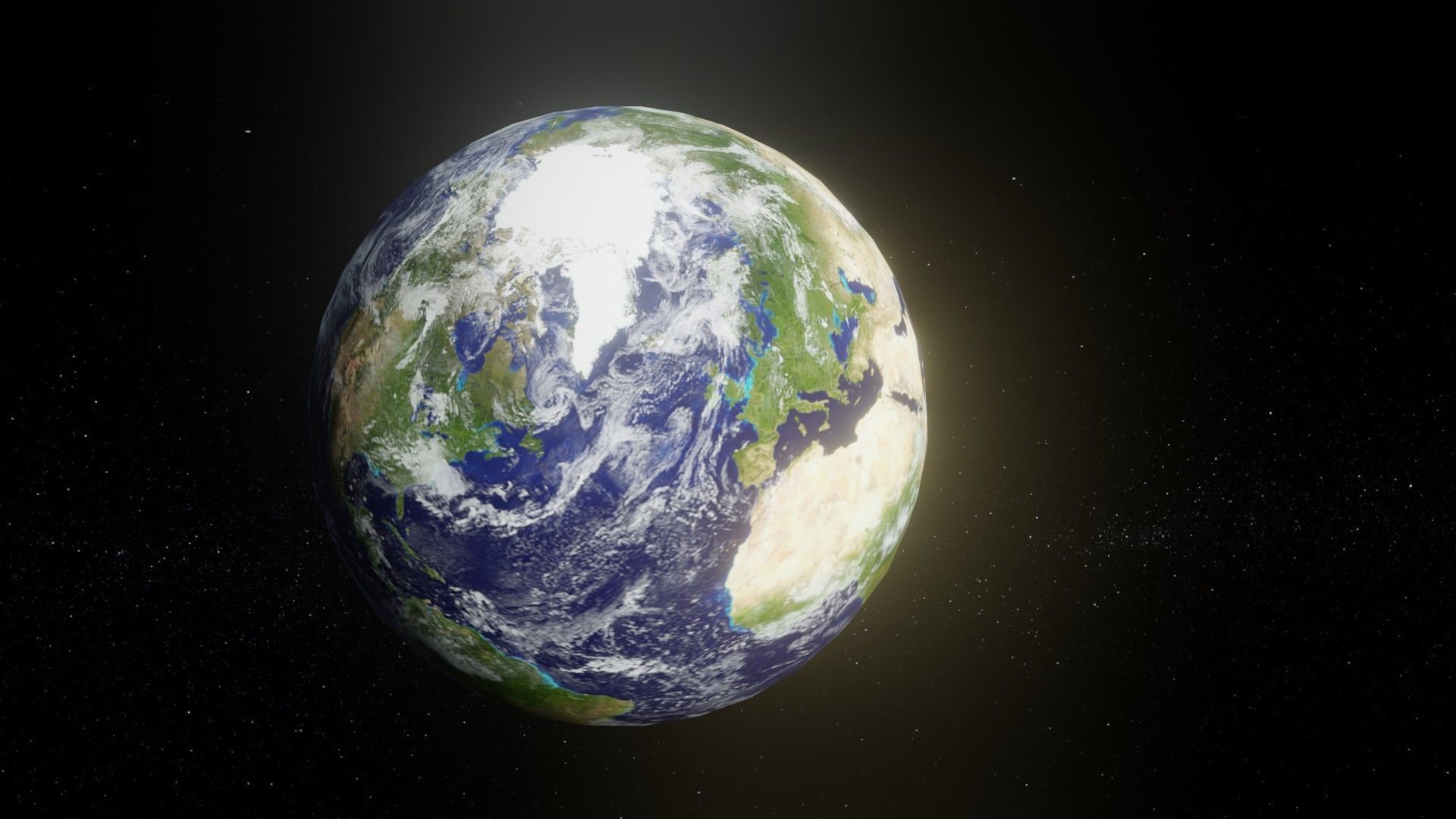 Photorealistic Earth 2k Textures 3D Model Low-poly 3D model_14