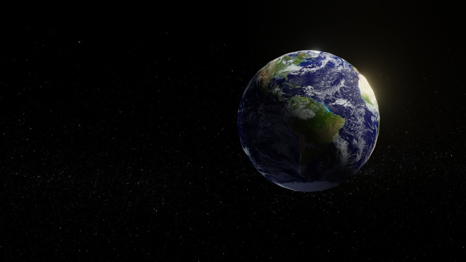 Photorealistic Earth 2k Textures 3D Model Low-poly 3D model_6