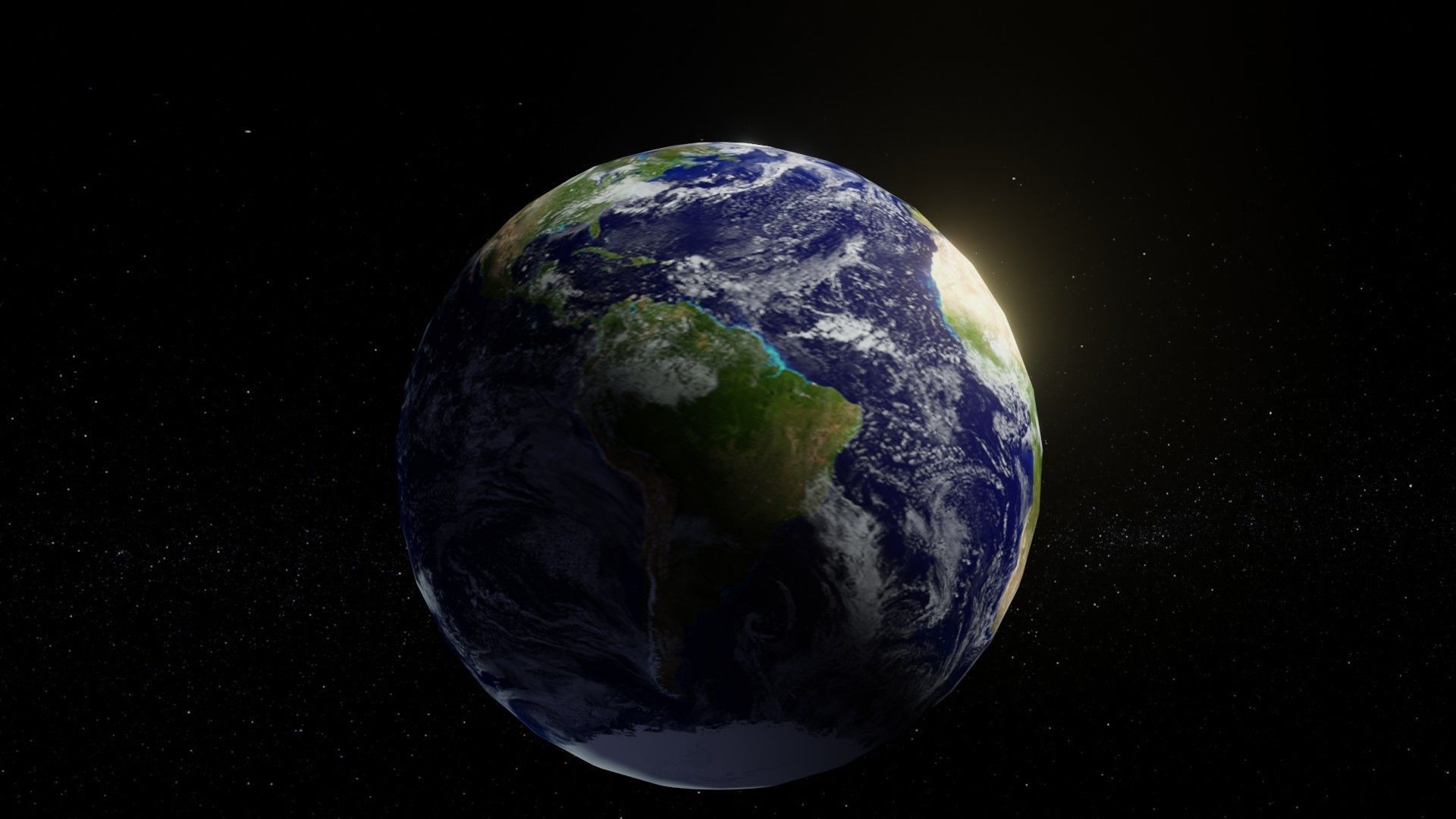 Photorealistic Earth 2k Textures 3D Model Low-poly 3D model_20