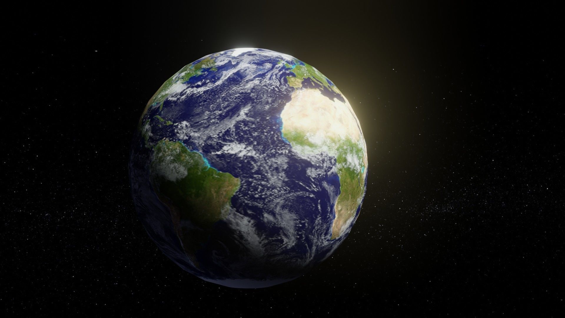 Photorealistic Earth 2k Textures 3D Model Low-poly 3D model_10