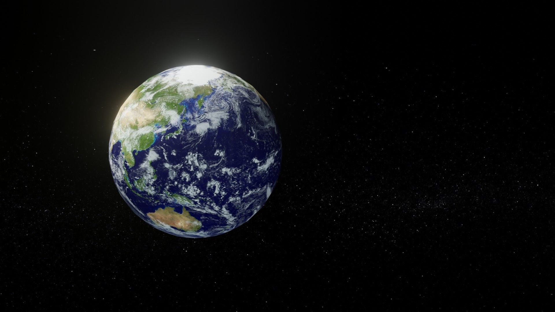 Photorealistic Earth 2k Textures 3D Model Low-poly 3D model_12