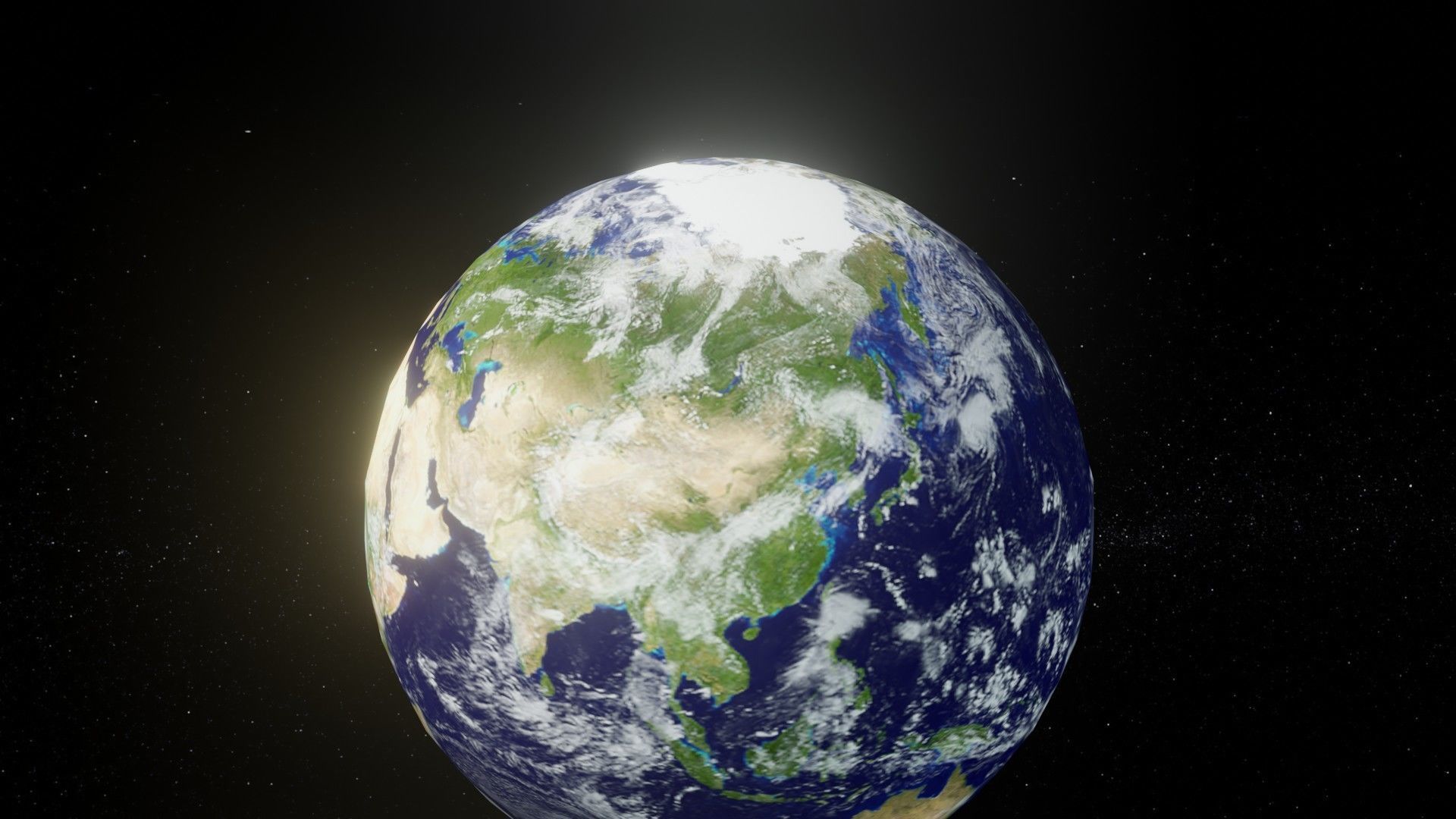 Photorealistic Earth 2k Textures 3D Model Low-poly 3D model_4