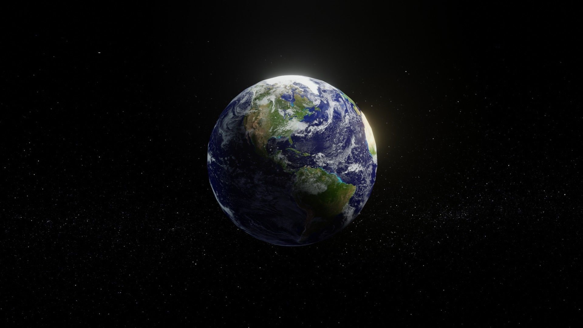 Photorealistic Earth 2k Textures 3D Model Low-poly 3D model_13