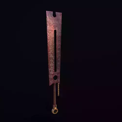 Bloody Sword Low-poly 3D model