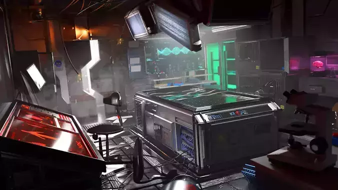 Futuristic Laboratory 3D model