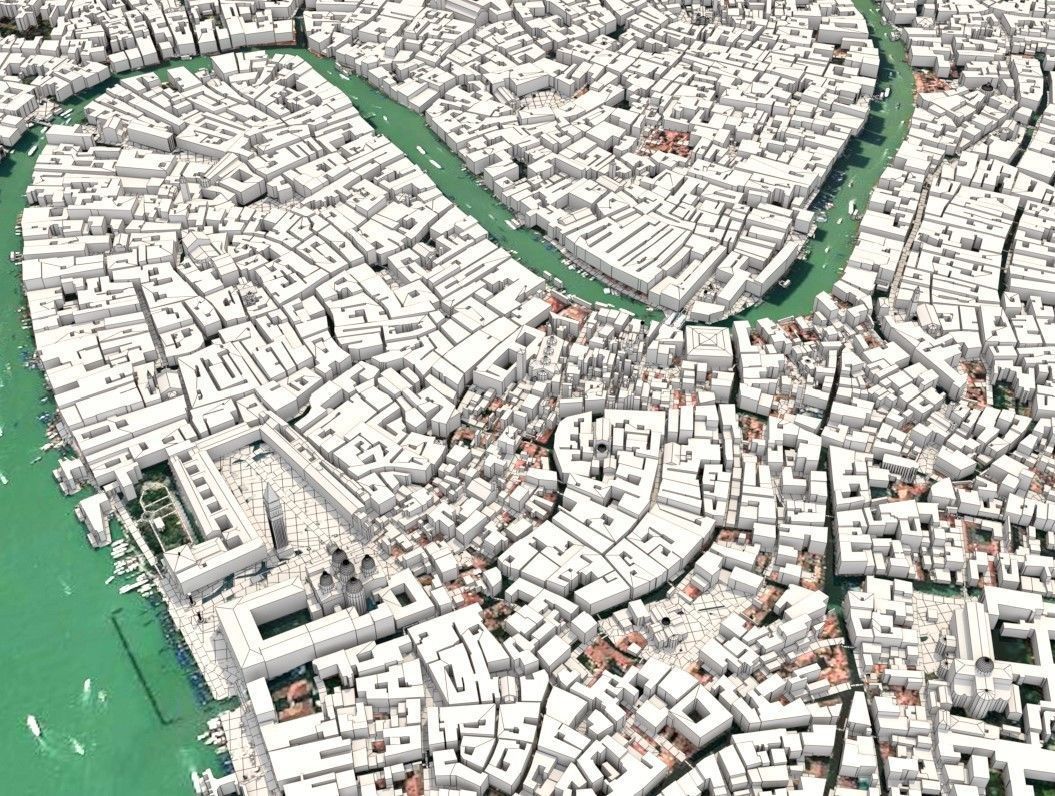 Cityscape Venice Italy 3D model_2