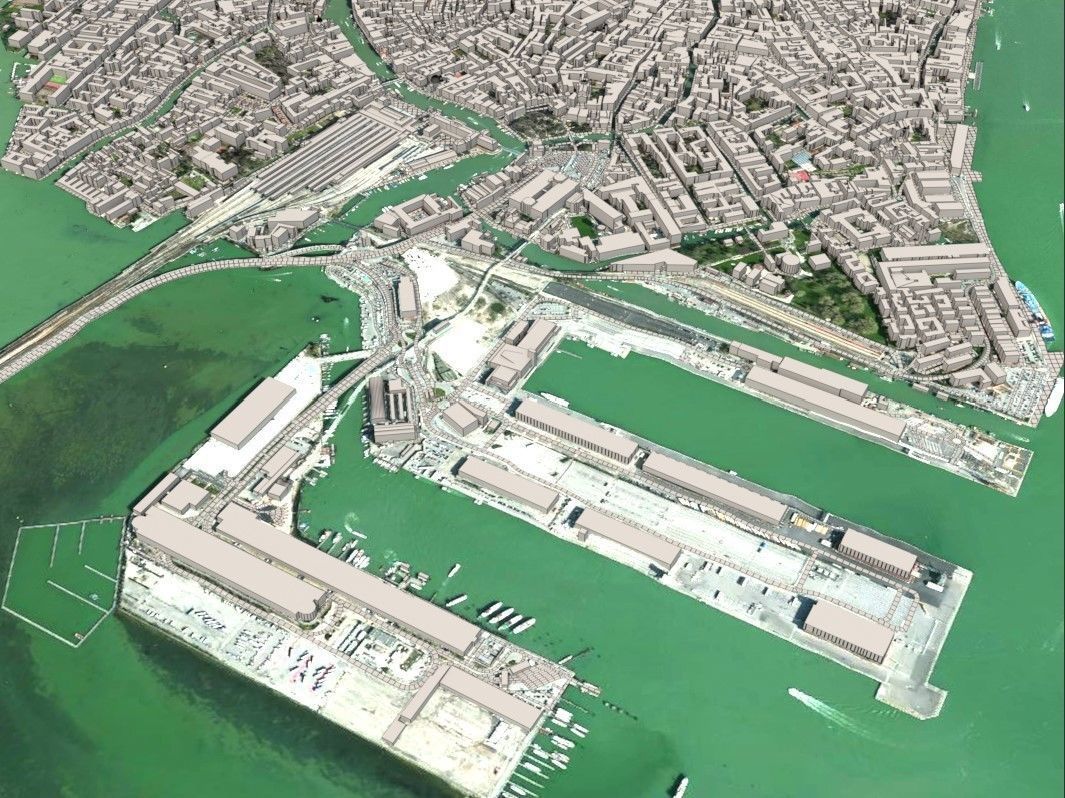 Cityscape Venice Italy 3D model_8