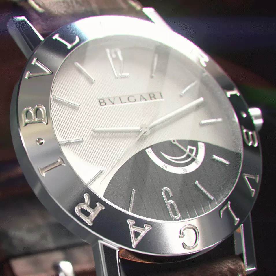 Wrist watch - Bvlgari Armbanduhr Low-poly 3D model_0