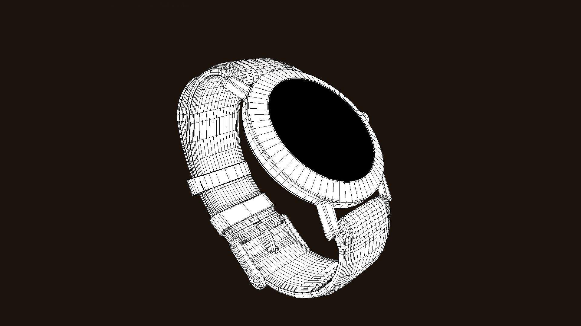 Wrist watch - Bvlgari Armbanduhr Low-poly 3D model_8