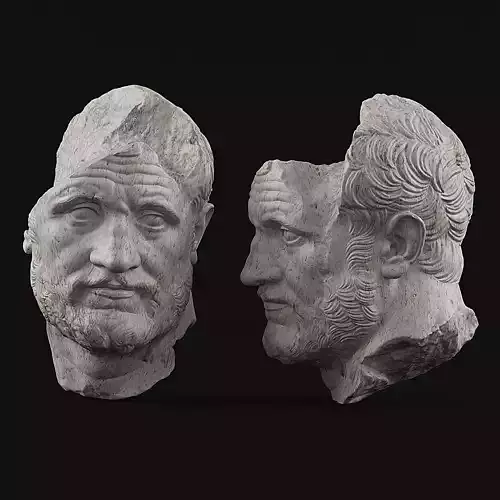 Bearded Man Sculpure