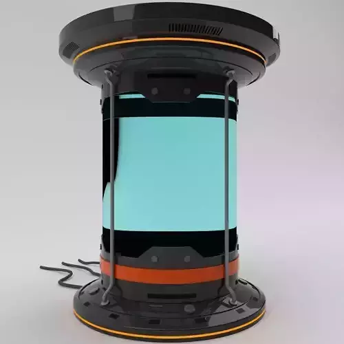 Science fiction experiment capsule Free low-poly 3D model