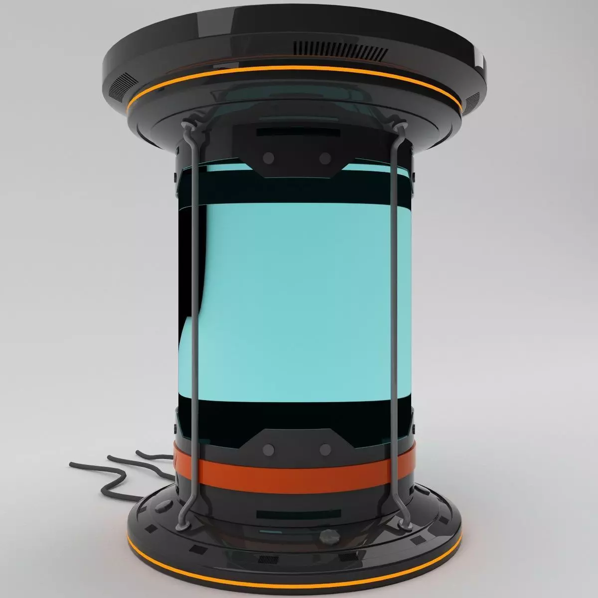 Science fiction experiment capsule Free low-poly 3D model