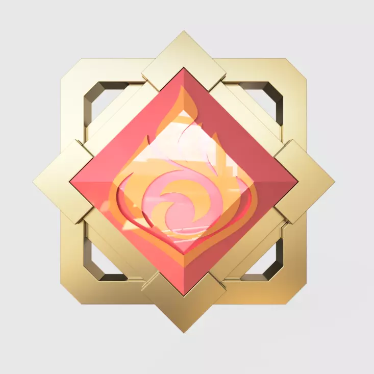 Pyro ELEMENT LIYUE - GENSHIN IMPACT 3D print model