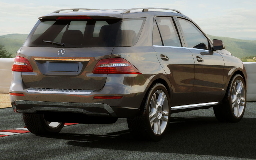 Mercedes M-class 2012 W166 3D model_11