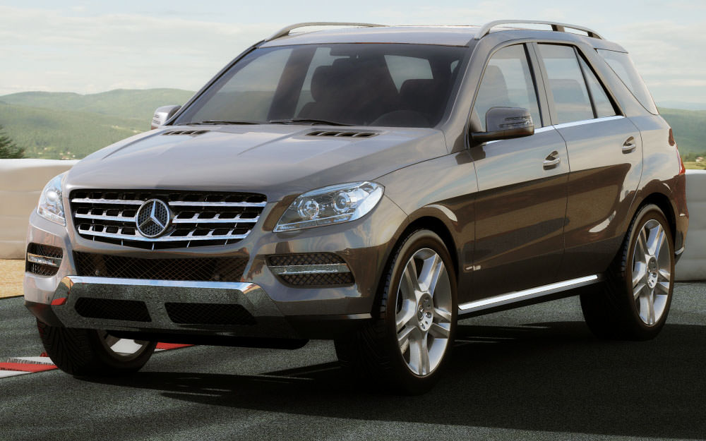 Mercedes M-class 2012 W166 3D model_12