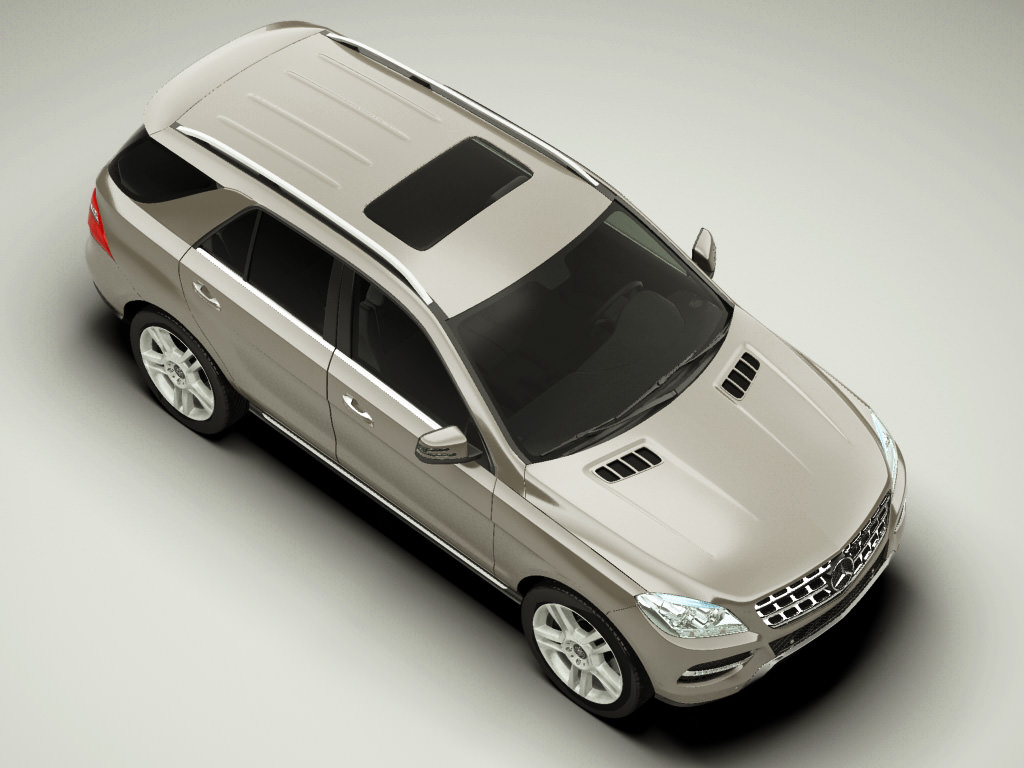 Mercedes M-class 2012 W166 3D model_7