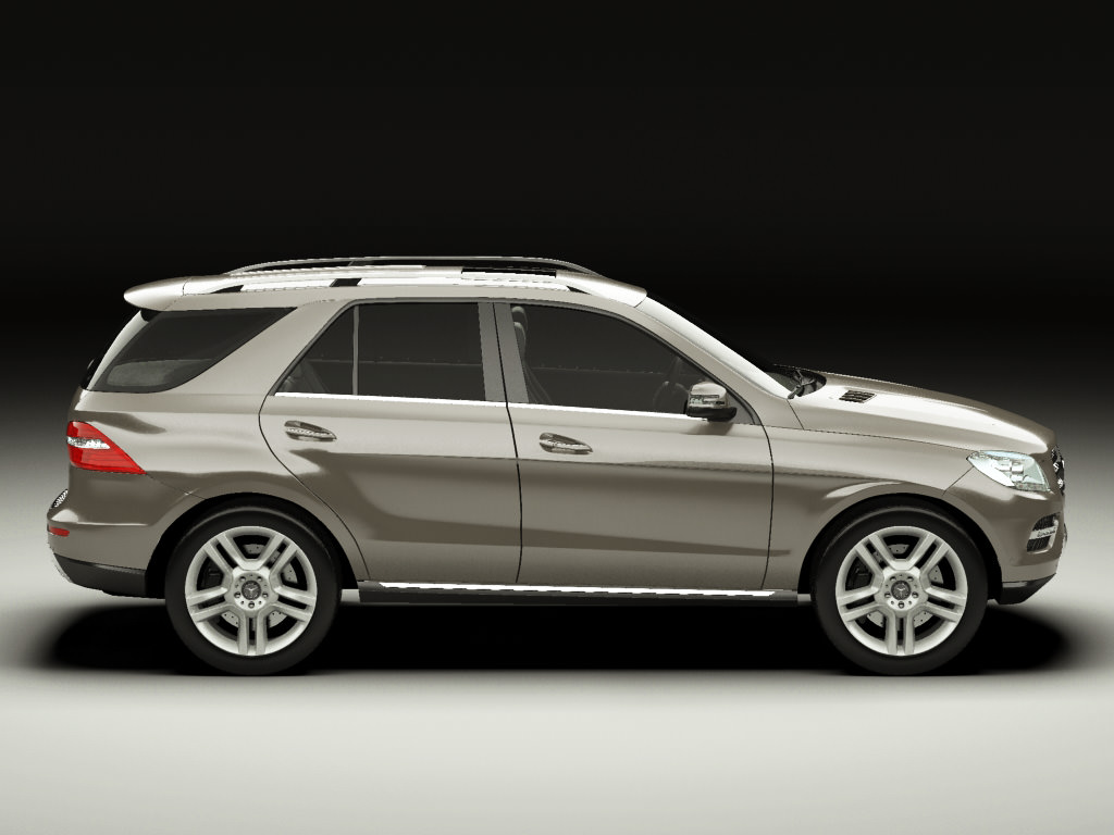Mercedes M-class 2012 W166 3D model_5