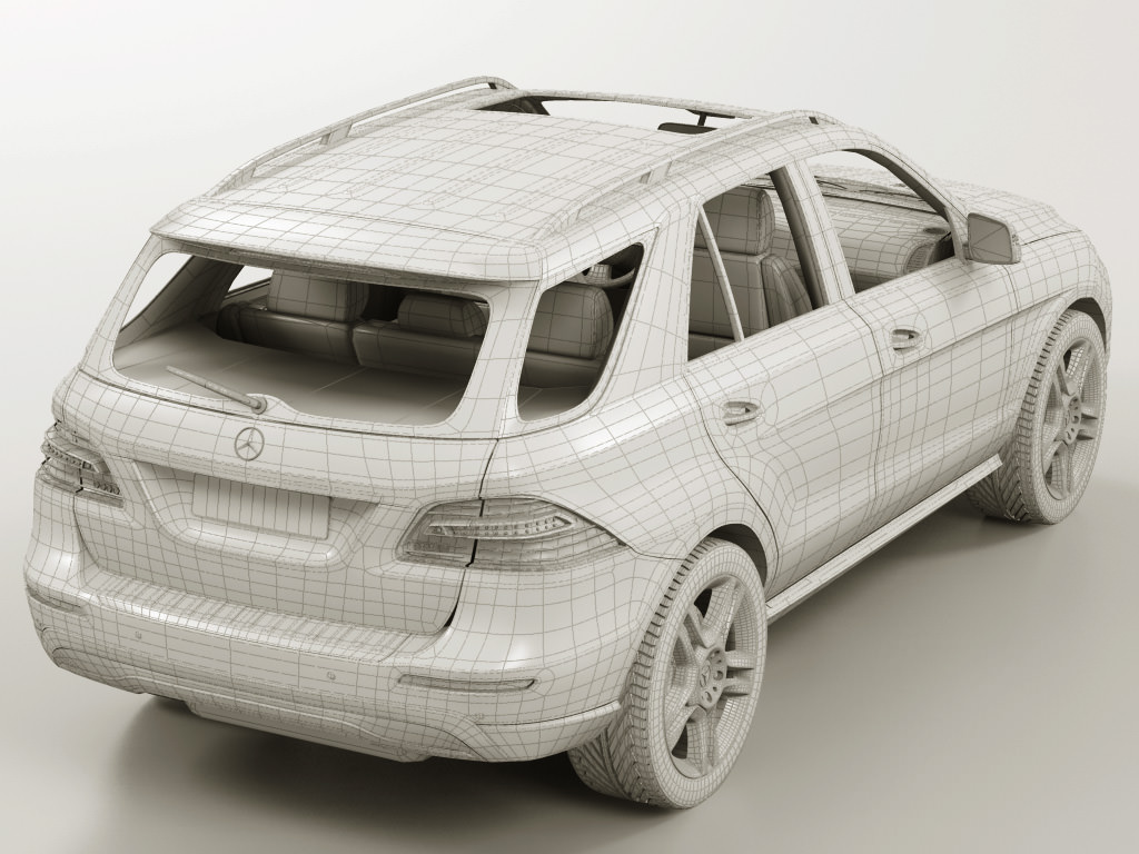 Mercedes M-class 2012 W166 3D model_13