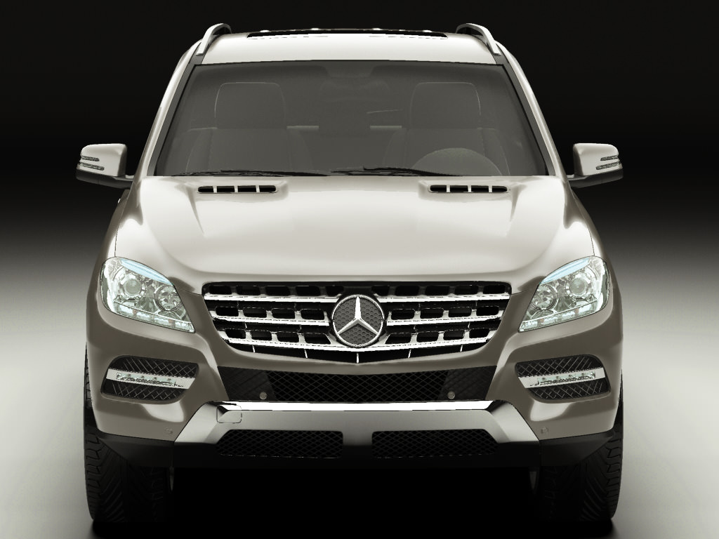 Mercedes M-class 2012 W166 3D model_4