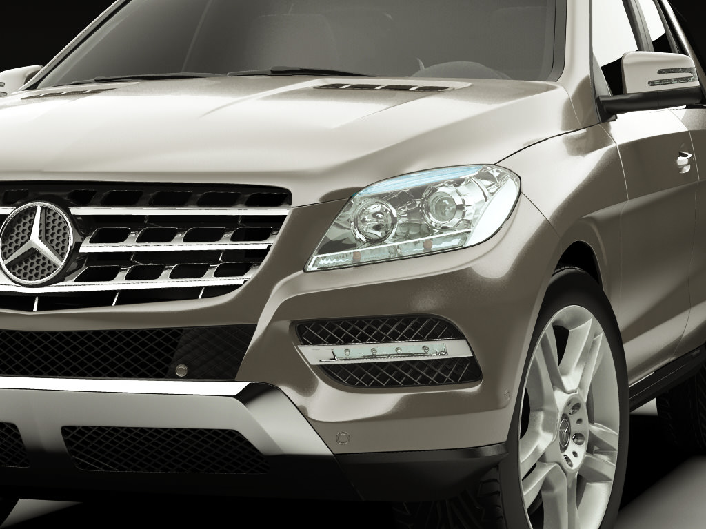 Mercedes M-class 2012 W166 3D model_2
