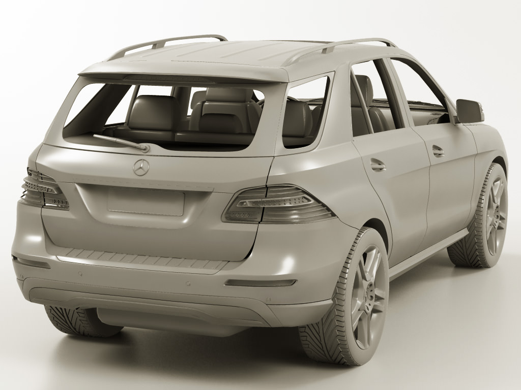 Mercedes M-class 2012 W166 3D model_9