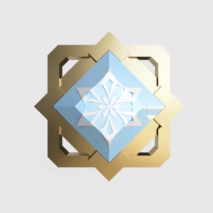  CRYO ELEMENT LIYUE - GENSHIN IMPACT 3D print model_0