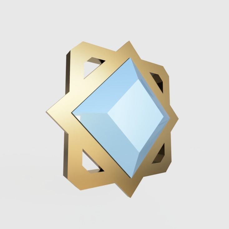  CRYO ELEMENT LIYUE - GENSHIN IMPACT 3D print model_1