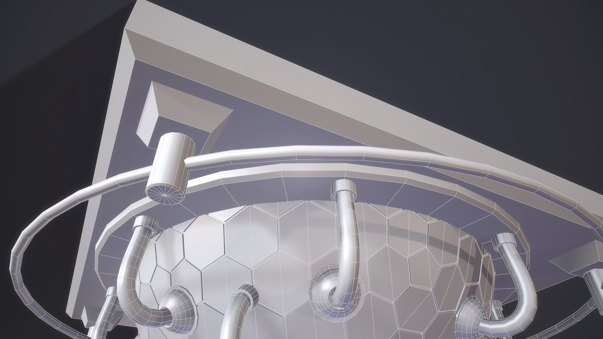 Sci-Fi Reactor Core Low-poly 3D model_24