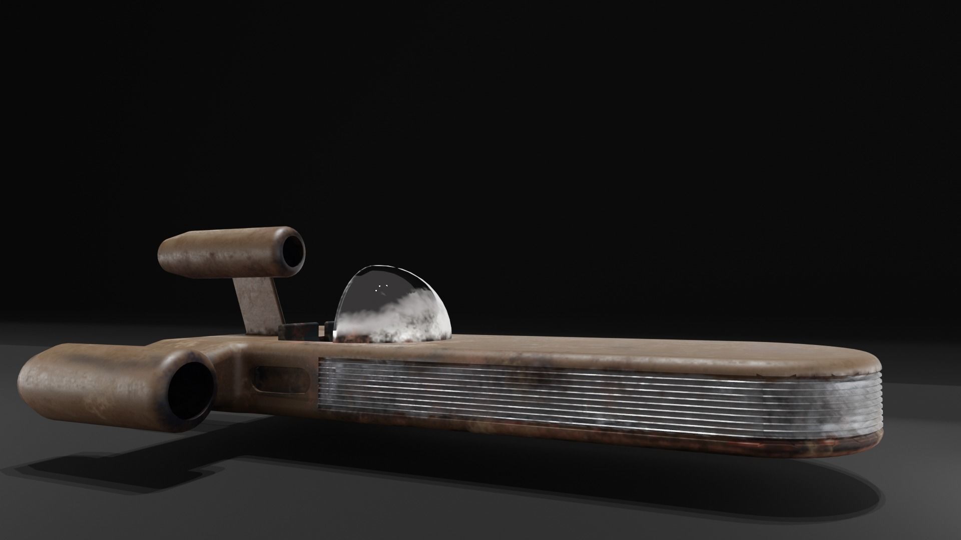 Landspeeder star wars spacecraft 3D model_1