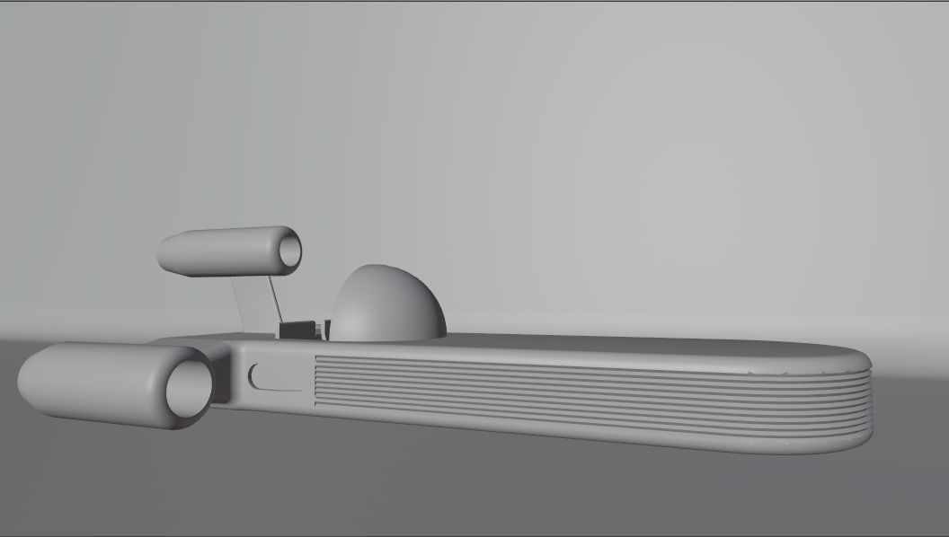 Landspeeder star wars spacecraft 3D model_5