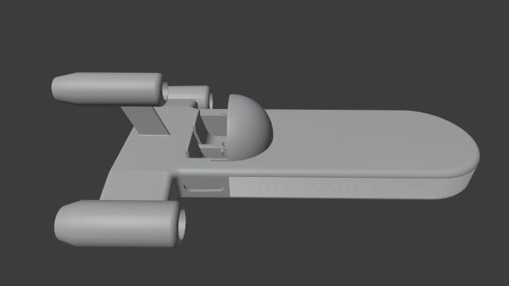 Landspeeder star wars spacecraft 3D model_6