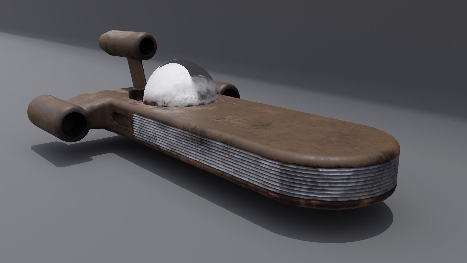 Landspeeder star wars spacecraft 3D model_4