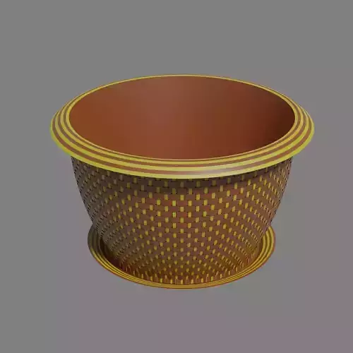 flowerpot pot with dots
