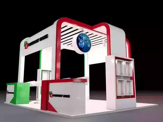 Exhibition Booth 3D Model - 6x5 M