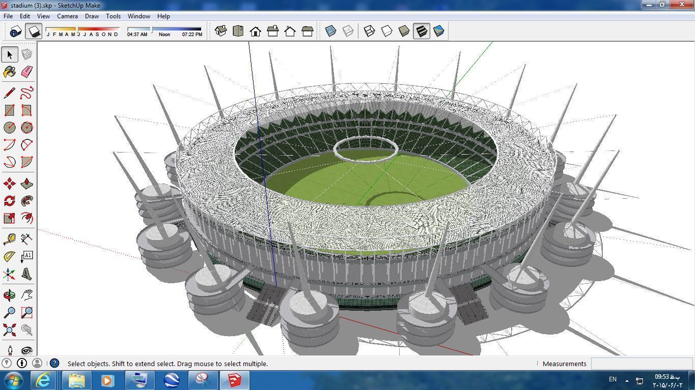 Pack 16 Stadium SKP 3D model_10